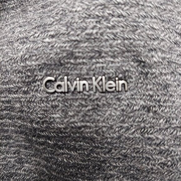 Calvin Klein Mens Half-Zip Pullover Sweater Gray XL 100% Cotton Made In Vietnam - Picture 2 of 6